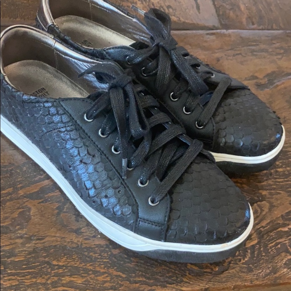 Snake skin lace ups